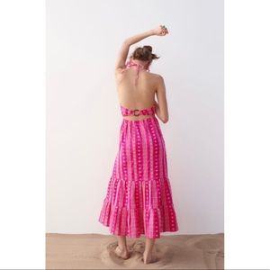 Zara pink midi dress
